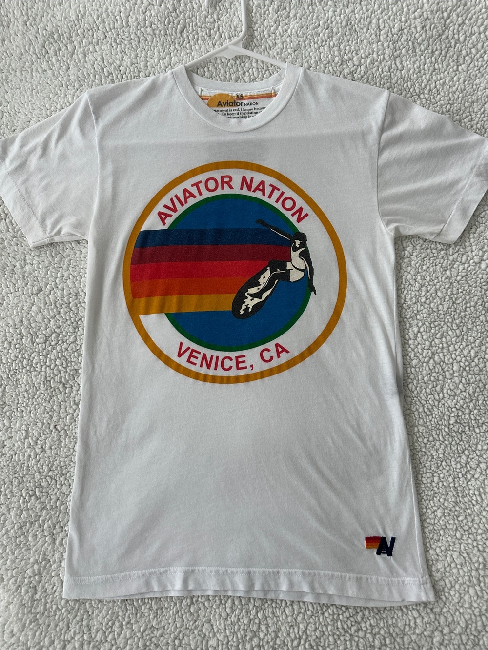 Aviator Nation Venice Signature Tee White Size XS - Picture 4 of 11